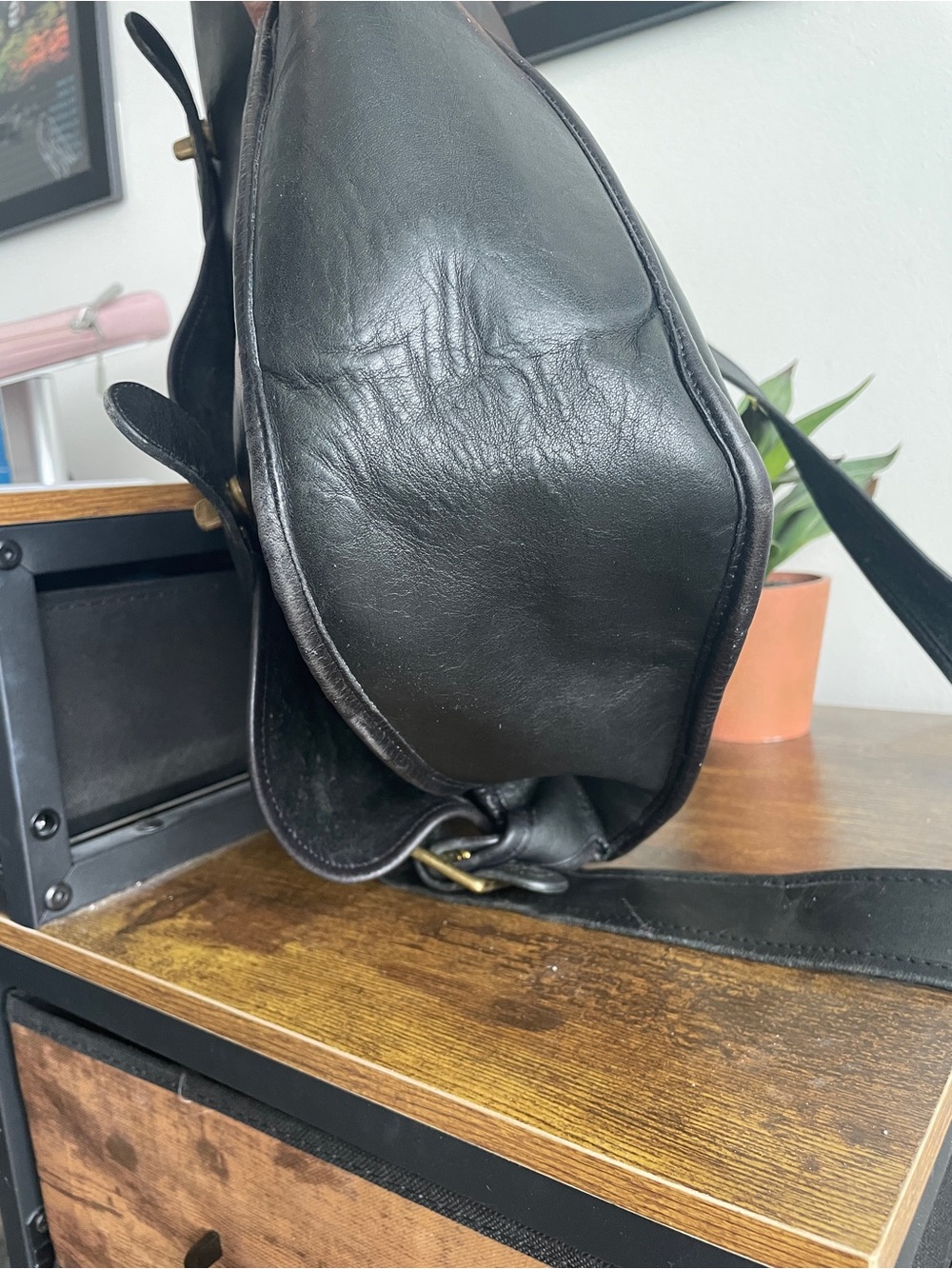 Black Vintage Coach Carrier Messenger Bag Made in New York City Style 9800 - Picture 9 of 16
